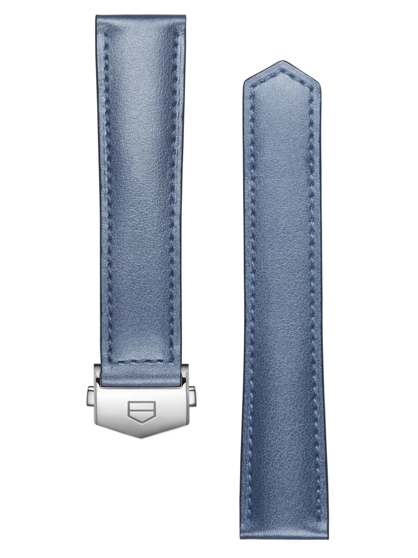 TAG Heuer Carrera 39Mm Metallic Blue Leather Strap