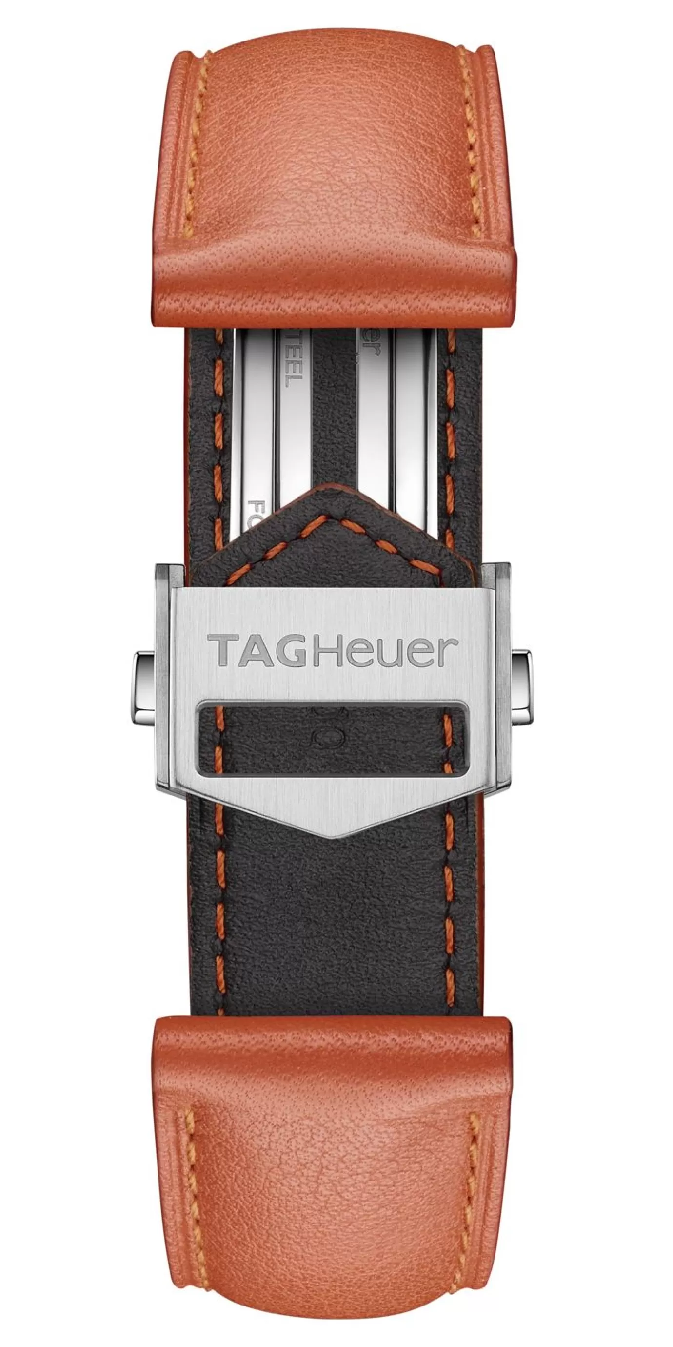 TAG Heuer Carrera 39Mm Orange Leather Strap